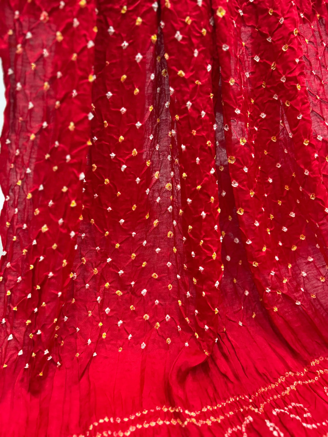 Semi Gajji Bandhani Saree