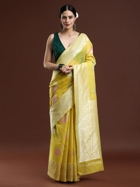 Semi Chanderi Cotton Saree