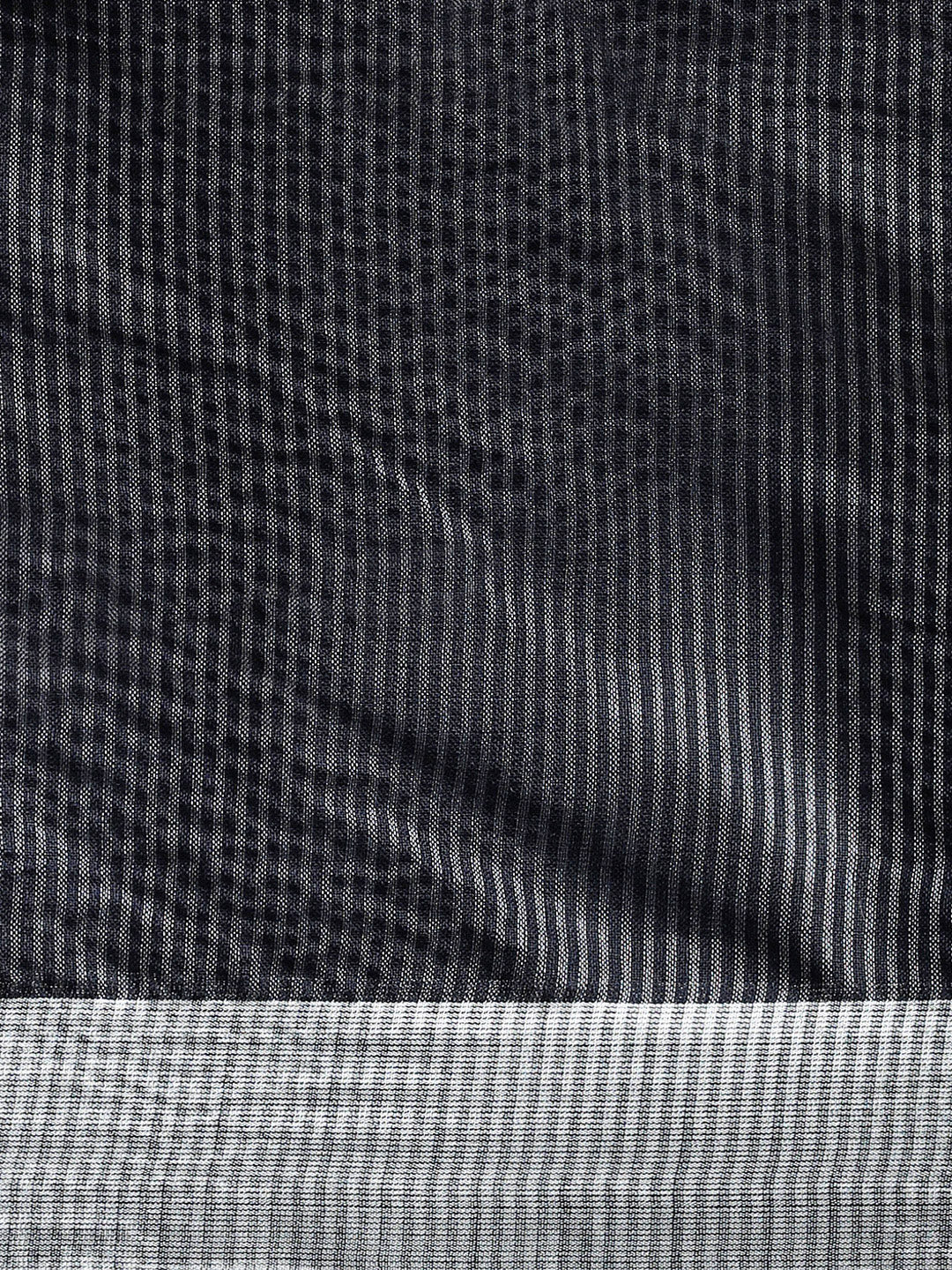 Black Linen Saree