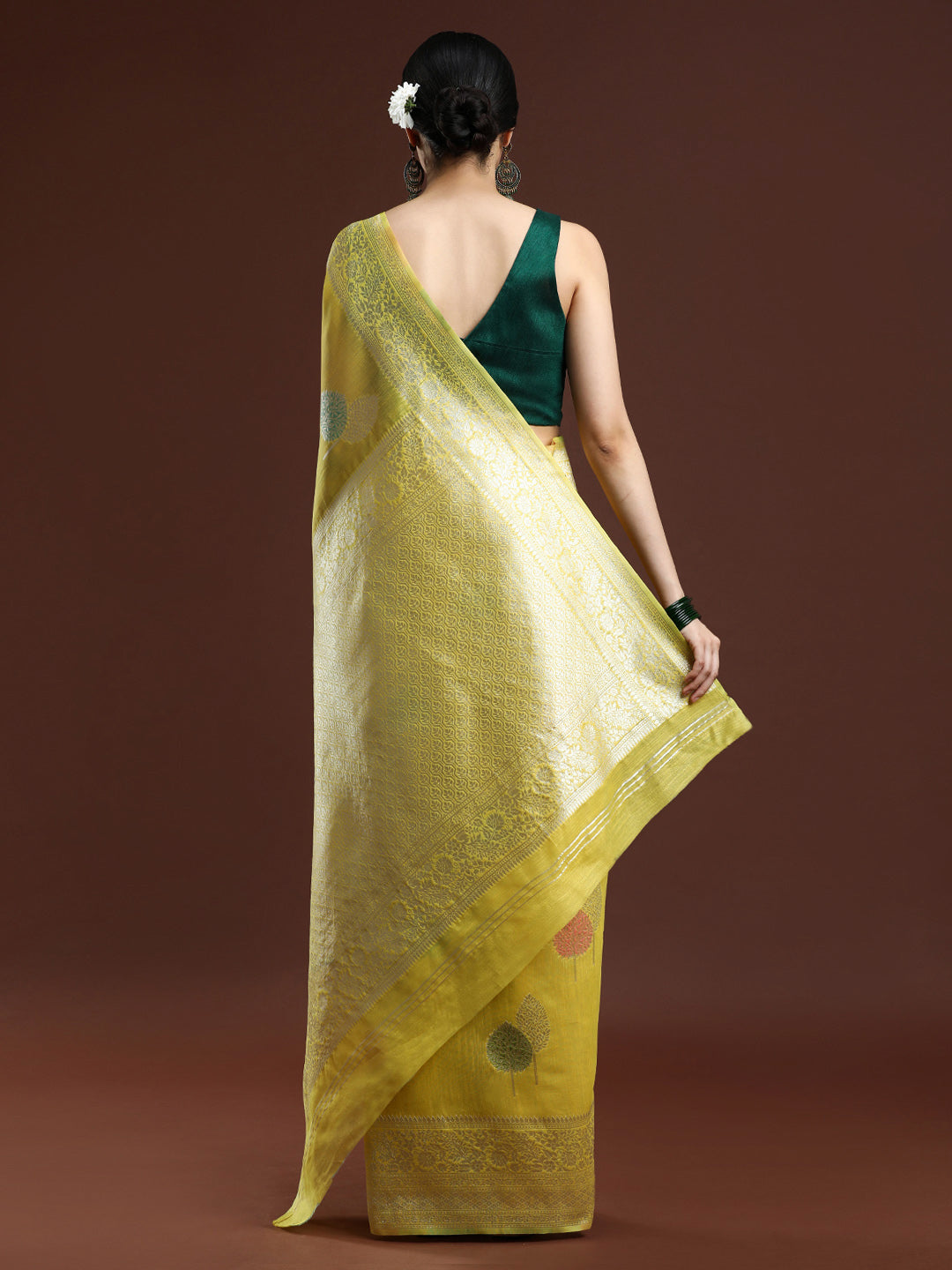 Semi Chanderi Cotton Saree